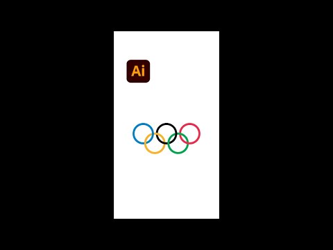 Olympic Logo with Golden Ratio Design - Illustrator #shorts - Design.lk