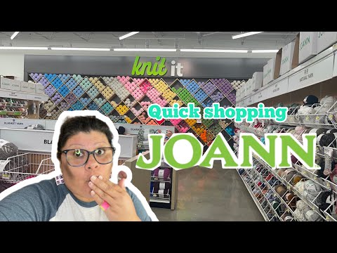 Quick Shopping whit me at Johana fabric! new yarn  & more #crochet #joannfabric #shoppinghaul