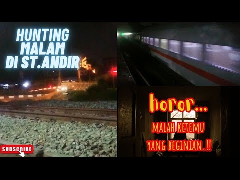 horor juga ya hunting malam malam, eh malah nemu beginian #keretaapi #argoparahyangan #videokereta