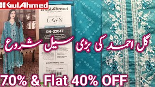 Gul Ahmed sale 70% &  flat 40% off | Gul Ahmed  Sale Today