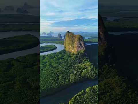 【世界の絶景】タイの神秘的な大自然📍パンガー湾🇹🇭  #世界の絶景 #shorts #タイ旅行