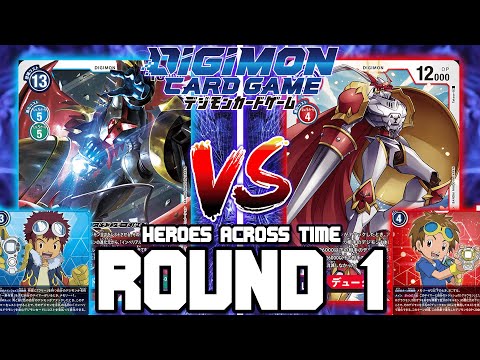 Imperialdramon VS Gallantmon!! | Digimon Card Game: BT-12 Heroes Across Time (ROUND 1)