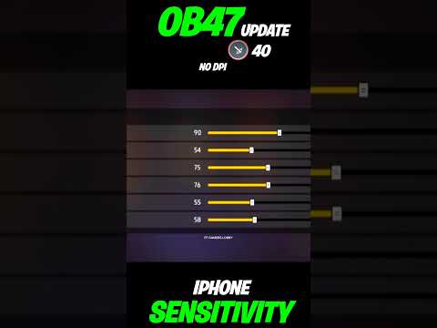 IPHONE BEST SENSITIVITY AFTER OB47 UPDATE | BEST SENSITIVITY FOR OB47 UPDATE