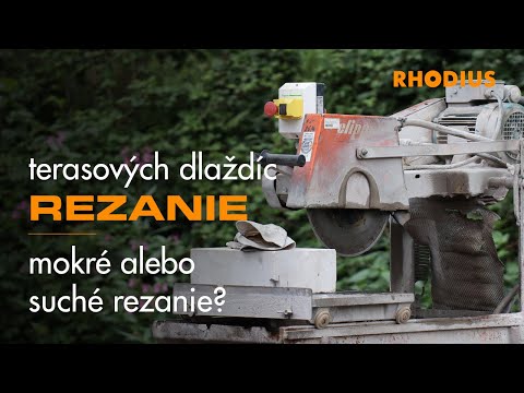 Rezanie terasových dlaždíc - mokré alebo suché rezanie?