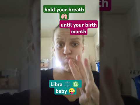 hold your breath until your birth month! #shorts #viralvideo #october #libra #1986 #breathing