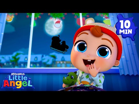 Too Excited to Sleep On Christmas!🎅 | Little Angel | Nursery Rhymes