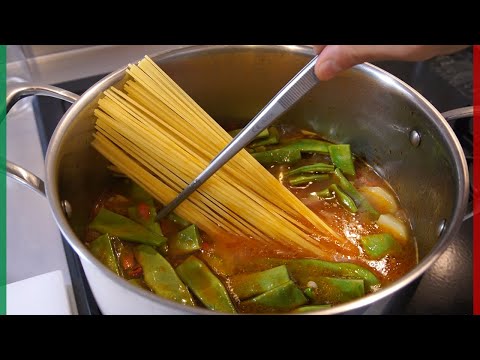 Do you know this Italian home-style pasta?【Pasta patate e taccole】