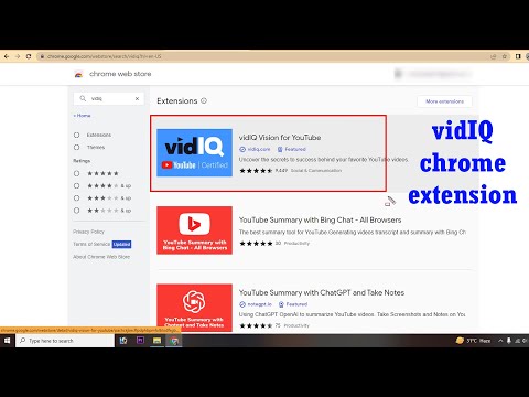 VIDIQ Extension For Chrome | Technical Mushtaq