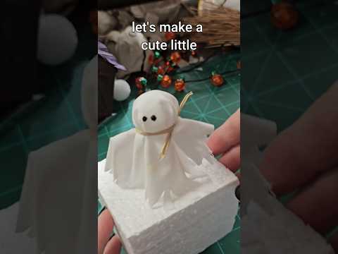 Making a cute mini Halloween ghost 👻👻 #shorts  #cute  #crafts