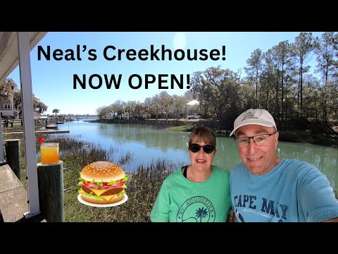 Visiting a NEW BAR & GRILL in Murrells Inlet! NEAL'S CREEKHOUSE! #murrellsinlet