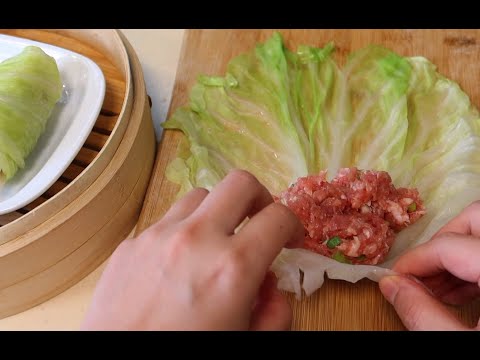 #21 蔬菜+肉餡! 捲起來! 高麗菜捲Vegetable + meat filling! Roll up! Cabbage roll【黃子橙Zicheng】