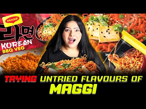 MAGGI New Flavours HONEST REVIEW | Maggi Noodles Challenge | New MAGGI BBQ Ramen Review