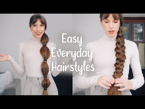 EASY EVERYDAY HAIRSTYLES FOR LONG HAIR!