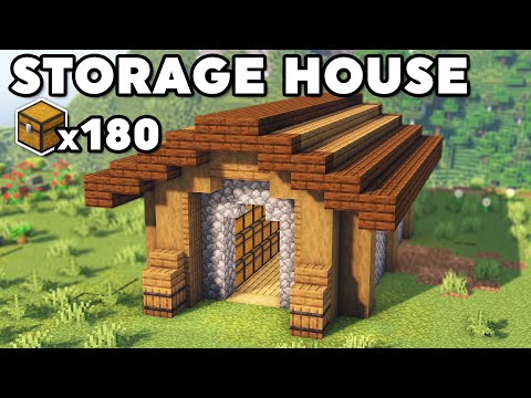 Minecraft Starter Storage House Tutorial [How to Build]