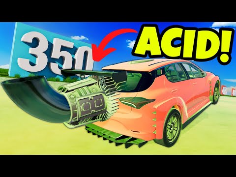 Using a Jet Car in the Skipping Cars on ACID Challenge in BeamNG Drive Mods!