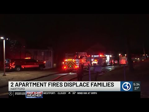 2 apartment fires displaces families in Hartford