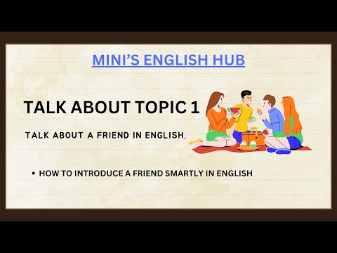 TALK ABOUT A FRIEND IN ENGLISH | ENGLISH SPEAKING PRACTICE | DAY 1