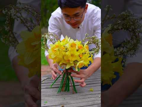 Easy Easter Bunny Flower Bouquet