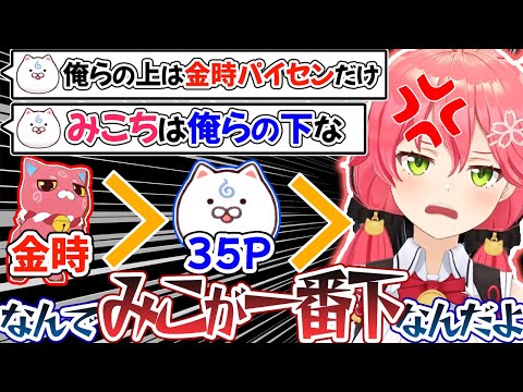 【カースト】みこちが最下位で満場一致の35P達【ホロライブ切り抜き/さくらみこ】