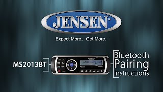 JENSEN® Marine | MS2013BT Bluetooth® Pairing Instructional