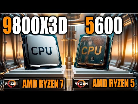 9800X3D vs 5600 Benchmarks - Gaming Benchmarks / Applications Tests