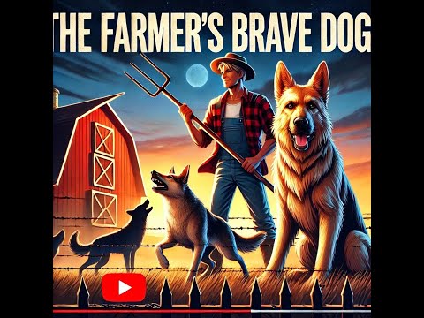 Farmer's Brave Companions His Two Loyal Dogs. #storytelling #bravery #loyaldogs #germanshepherd