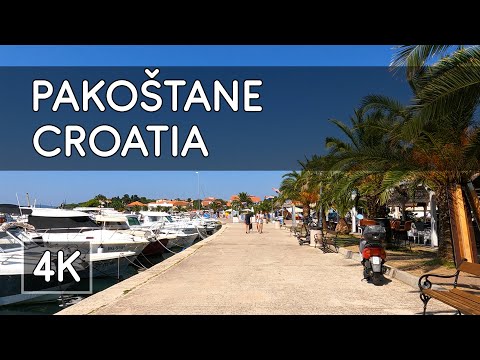 Walking Tour: Pakoštane, Croatia - 4K UHD Virtual Travel