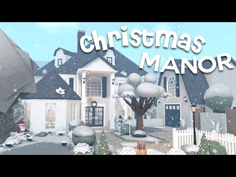 Cheapest Family Christmas Manor | Bloxburg house build w/ New update