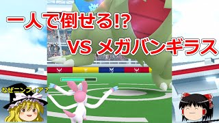 【ポケモンGO】ぼっちでも倒せる⁉️メガバンギラスのソロレイドに挑戦‼