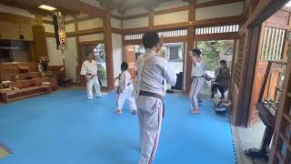 新宿道場　感通寺　稽古風景　五教の組手