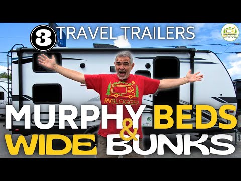 Small Travel Trailers with a Murphy Bed and Double Wide Bunks