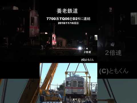 養老鉄道　TQ06とD21の連結 2018/11/16撮影