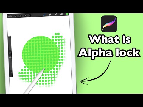 How to use ALPHA LOCK in procreate