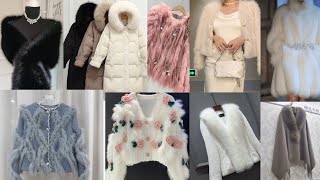 trendy sweaters designs ||Stylish fur sweaters designs