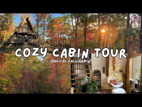 🍂Cozy Cabin Tour 🪵 Slow Living, Simple Life, Cozy Cabin Stay, Countryside, Cozy Autumn Vlog