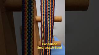 My Handweave Smart watch Band #weaving #smartwatchstrap #loomweaving #