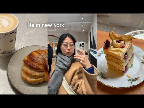 nyc vlog | coffee shops, the met, bagels, cute stationary stores, trendy bakeries