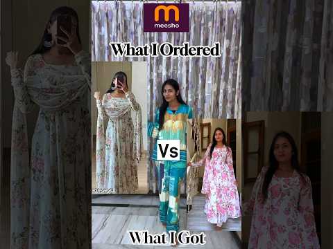 What I ordered Vs What I got from Meesho #meesho #ytshorts #fashion #meeshohaul