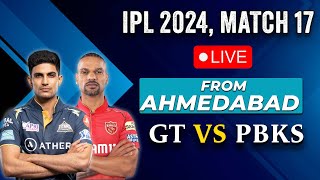 GT vs PBKS Live From Ahmedabad: Gujarat Titans vs Punjab Kings | IPL 2024 | CricketNext Live