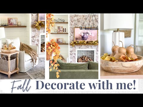 🍂 FALL DECORATE WITH ME 2023 🍂 Part 2 || Fall Living Room Decor | Fall Decor