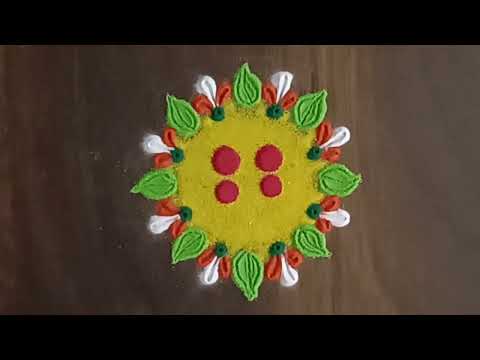 मार्गशीर्ष गुरुवार विशेष रांगोळी|Margashirsh special rangoli #poojaroomrangoli #rangoli #easyrangoli