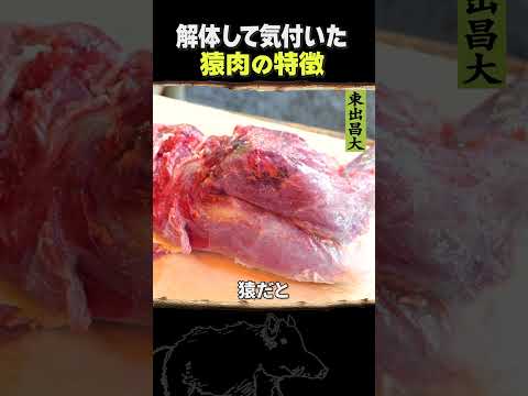 東出昌大 / 解体して気付いた猿肉の特徴