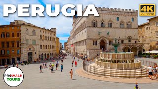 Perugia, Italy Walking Tour - 4K - Prowalk Tours