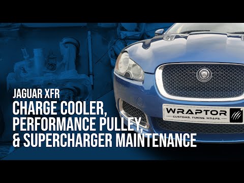 JAGUAR XFR SUPERCHARGED UPGRADES! | Charge Cooler, Pulleys & Supercharger Maintenance