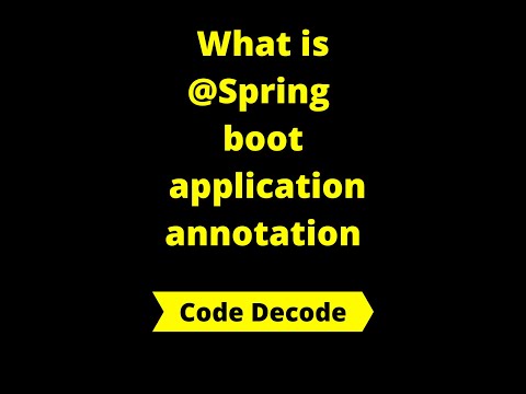 What is @ Spring boot application annotations | @CodeDecode #shorts