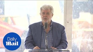 George Lucas breaks ground for LA museum not dedicated to Star Wars - Daily Mail