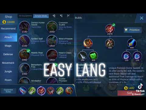 Chou One Hit Item See Easy lang |MLBB |Tamitzy |Clip |Chou Item