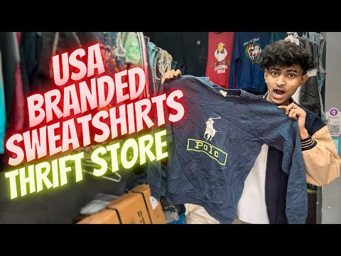 UNBOXING: USA branded sweatshirt treasure | how to start thrift store online | thrift supplier delhi