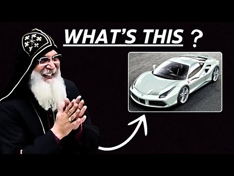 "Bishop Mar Mari’s First Ferrari Encounter!"😁