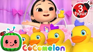 Five Little Bath Ducks 🦆 CoComelon Nursery Rhymes and Kids Songs | 3 HOURS | After School Club